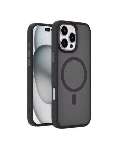 Husa MagFrost » iPhone 16 Pro Max, MagCase, Matte, Gray/Black