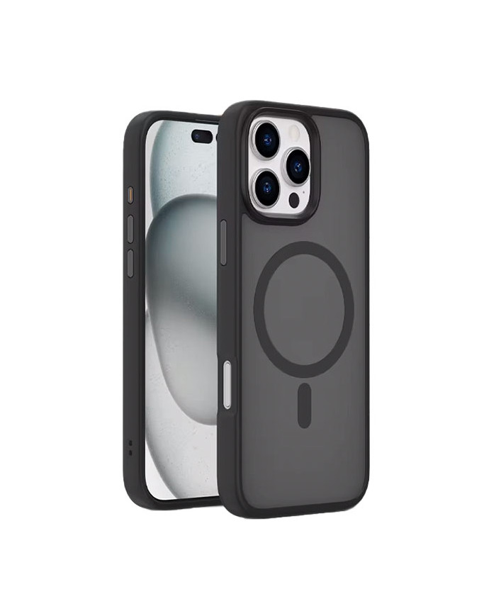 Husa MagFrost » iPhone 16 Pro Max, MagCase, Matte, Gray/Black