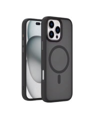 Husa MagFrost » iPhone 16 Pro Max, MagCase, Matte, Gray/Black