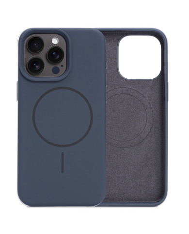 Husa MagThin » iPhone 15 Pro Max, Smooth Soft, MagSafe, Black