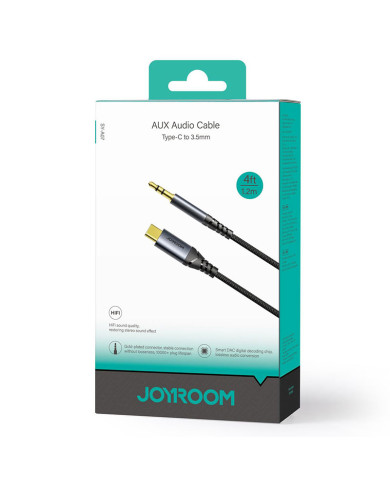 Joyroom (SY-A07) - Cablu Audio, USB-C la Jack 3.5mm (M) - 1.2m, Black