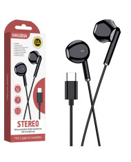 Kaku (KSC-1295) - Casti cu Fir, In Ear, USB-C, 1.2m, Mic & Volume Key, Black