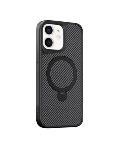 Husa MagStand » Samsung S25, MagCase Ring, Carbon, Black