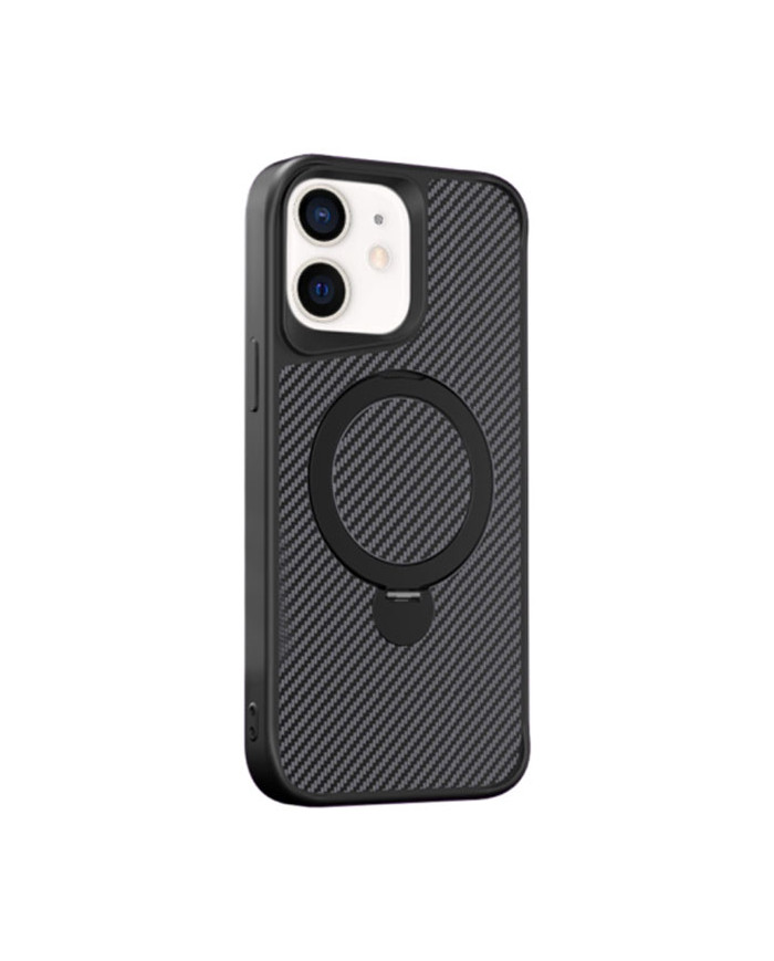 Husa MagStand » Samsung S25, MagCase Ring, Carbon, Black