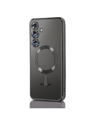 Husa Plating » Samsung A26, MagCase, TPU Clear, frame Black