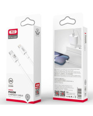 XO (NB-Q189B) - Cablu Date si Incarcare, USB-C la Lightning, PD20W, QC3.0, 2m, White