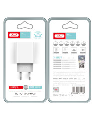 XO (L73) - Incarcator Retea, 2.4A, 1xUSB-A, QC 3.0, White
