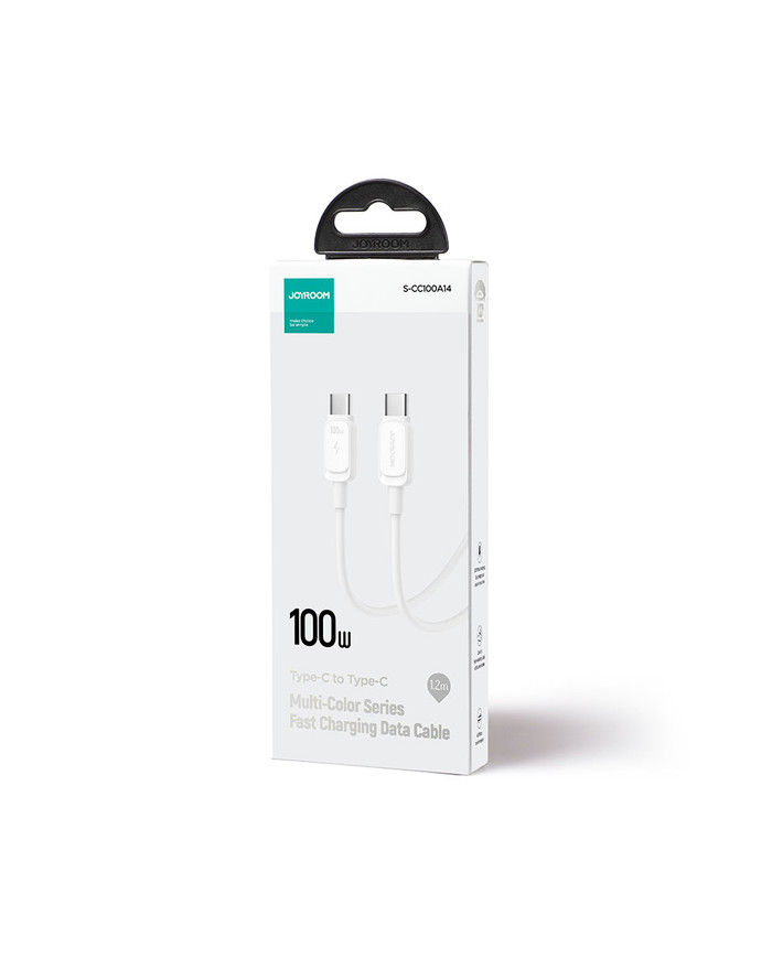 Joyroom (S-CC100A14) - Cablu Date si Incarcare, USB-C, PD100W, QC3.0, 1.2m, White