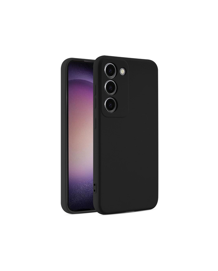 Husa Soft » Samsung A55, MicroFiber, TPU, Pure BLACK