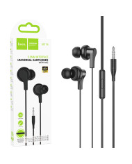 Hoco (M114) - Casti cu Fir, In Ear, 3.5mm, 1.2m, Mic & Volume Key, Black