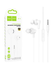Hoco (M114) - Casti cu Fir, In Ear, 3.5mm, 1.2m, Mic & Volume Key, White